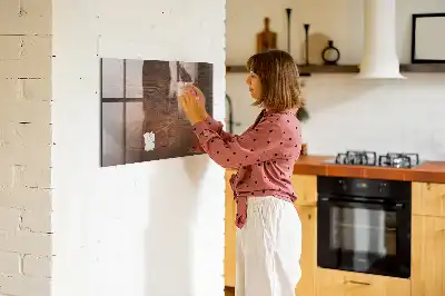 Mágneses felíró tábla régi fa kerettel