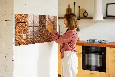 Törölhető mágneses tábla dekoratív fa kivitelben