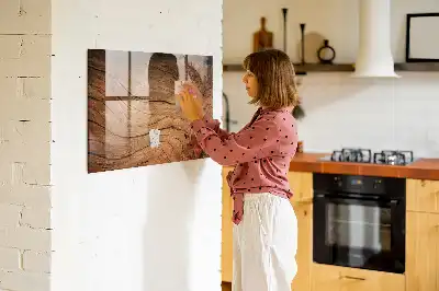 Mágneses felíró tábla régi fa kerettel