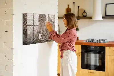 Mágneses felíró tábla fatörzs kialakítású