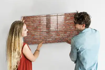 Törölhető mágneses tábla téglafal mintával