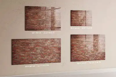 Törölhető mágneses tábla téglafal mintával