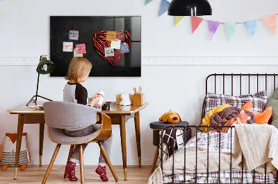 Törölhető mágneses tábla paprikaszív mintával