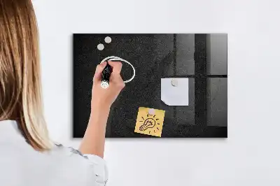Mágneses írótábla sötét kőzet mintával