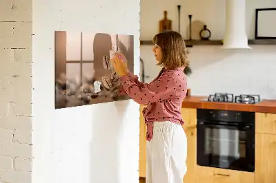 Kávészemek törölhető mágneses táblával