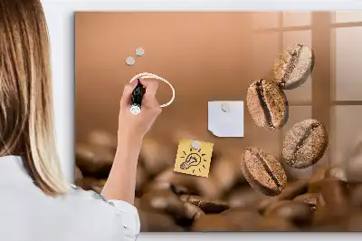 Kávészemek törölhető mágneses táblával
