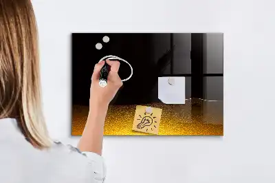 Törölhető mágneses tábla narancslé mintájú