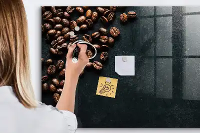 Mágneses felíró tábla kávészemes mintával