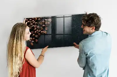 Mágneses felíró tábla kávészemes mintával