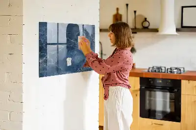 Törölhető mágneses tábla elegáns márvány mintával