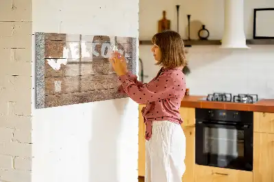Mágneses felíró tábla üdvözlőtábla kivitelben