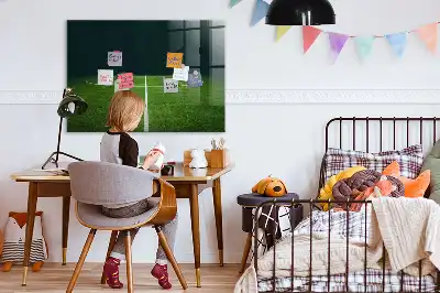 Törölhető mágneses tábla futballpálya mintával
