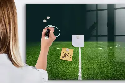 Törölhető mágneses tábla futballpálya mintával
