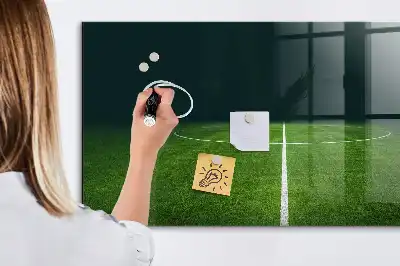 Törölhető mágneses tábla futballpálya mintával