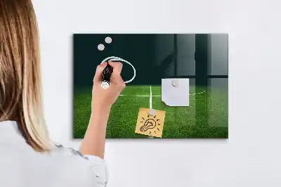 Törölhető mágneses tábla futballpálya mintával
