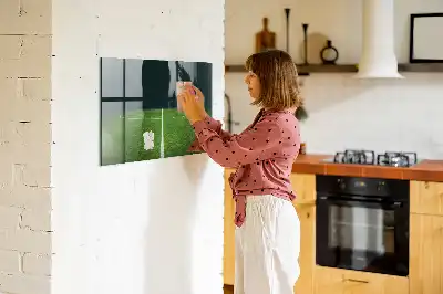 Törölhető mágneses tábla futballpálya mintával