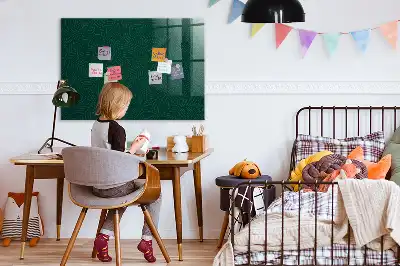 Mágneses felíró tábla levélmintás kivitelben