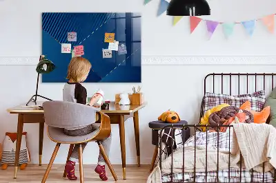 Törölhető mágneses tábla dekoratív absztrakt mintával