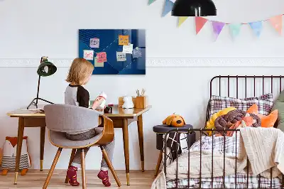 Törölhető mágneses tábla dekoratív absztrakt mintával