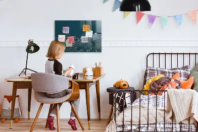 Mágneses felíró tábla hegyek vázlata mintával
