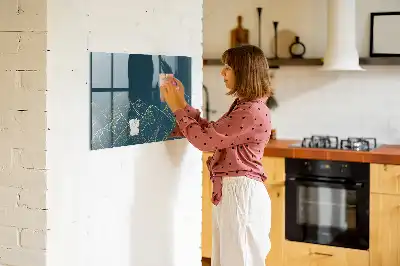 Mágneses felíró tábla hegyek vázlata mintával