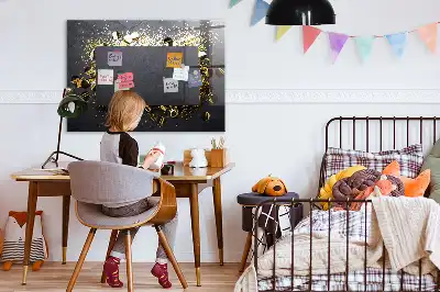 Mágneses felíró tábla arany konfetti mintával