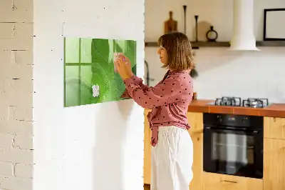 Törölhető mágneses tábla Modern hullámok mintával