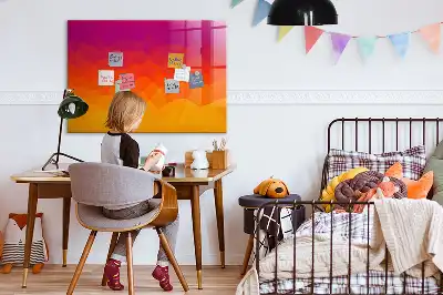 Mágneses felíró tábla napfelkelte mintával