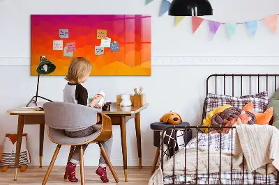 Mágneses felíró tábla napfelkelte mintával