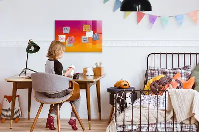 Mágneses felíró tábla napfelkelte mintával