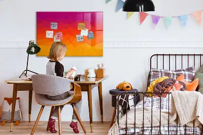 Mágneses felíró tábla napfelkelte mintával
