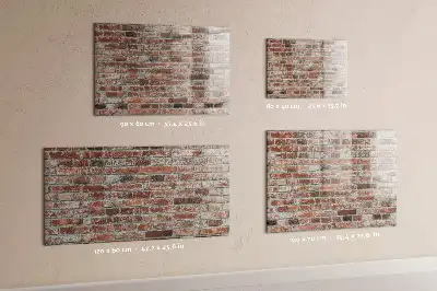 Törölhető mágneses tábla téglafal mintával