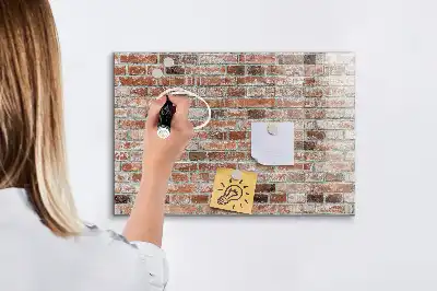 Törölhető mágneses tábla téglafal mintával