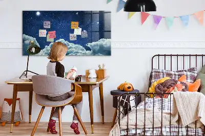 Mágneses írótábla éjszakai égbolt mintával