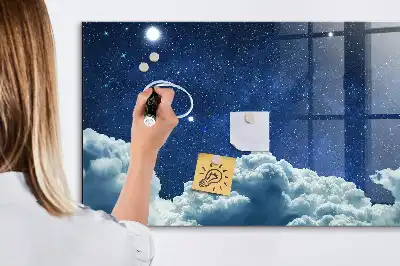 Mágneses írótábla éjszakai égbolt mintával
