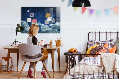 Mágneses írótábla éjszakai égbolt mintával