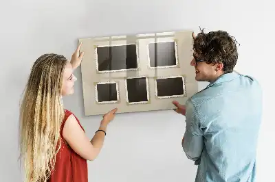 Mágneses felíró tábla retro keretes kivitelben