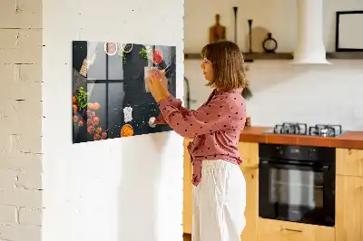 Mágneses írótábla konyhai használatra