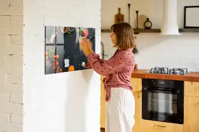 Mágneses írótábla konyhai használatra