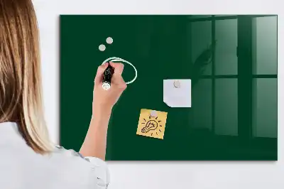 Mágneses felíró tábla palackzöld színű