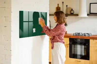 Mágneses felíró tábla palackzöld színű