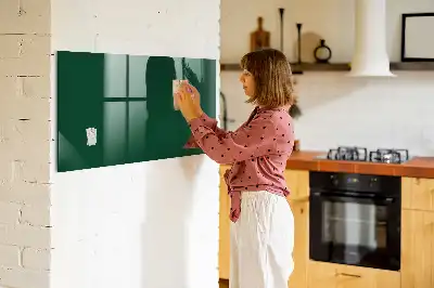 Mágneses felíró tábla palackzöld színű