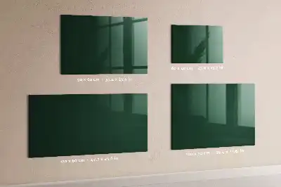Mágneses felíró tábla palackzöld színű