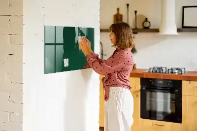 Mágneses felíró tábla palackzöld színű