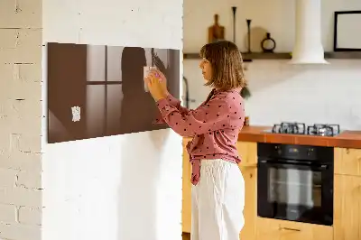 Törölhető mágneses tábla barna színben