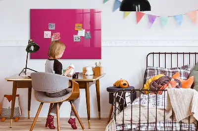 Törölhető mágneses tábla élénk rózsaszín színben