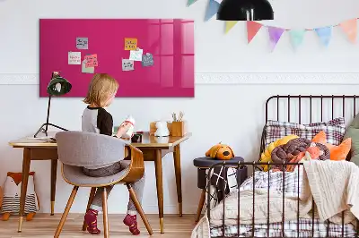 Törölhető mágneses tábla élénk rózsaszín színben