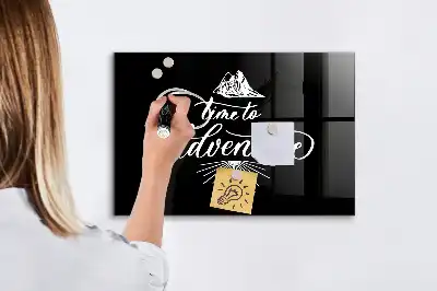 Mágneses felíró tábla Kaland mintával