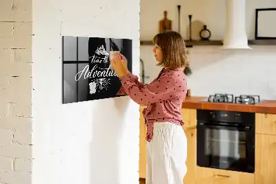 Mágneses felíró tábla Kaland mintával
