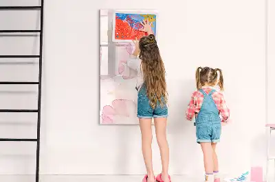 Törölhető tábla akvarell szirmok mintával